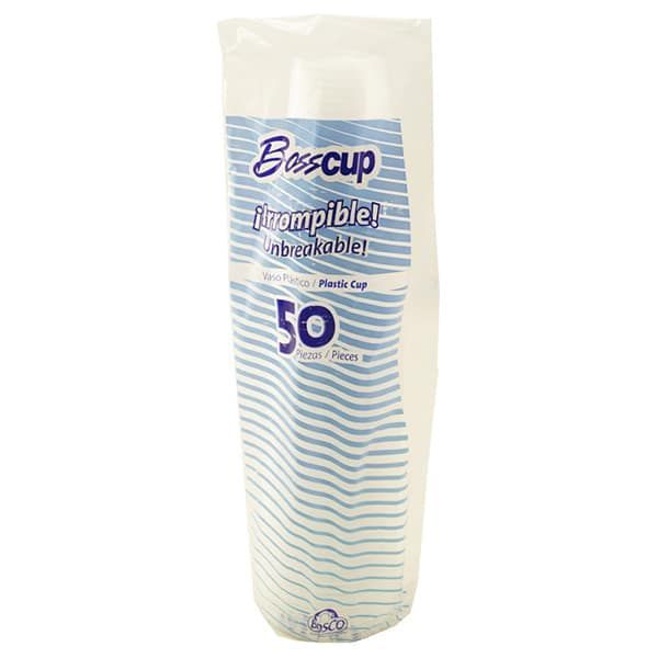 VASO PLASTICO TRANSPARENT #5.5 C/50 PIEZAS