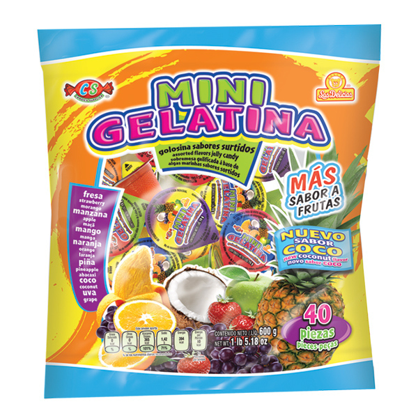 MINI GELATINA CON 40 PIEZAS