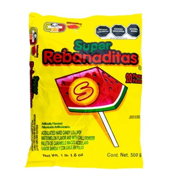 PALETA SUPER REBANADITAS VERO C/20 PZ