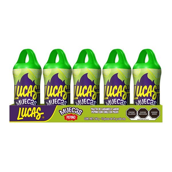 MUECAS LUCAS C/10 PIEZAS PEPINO