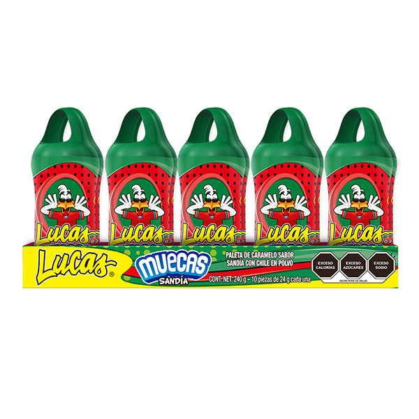 MUECAS LUCAS C/10 PIEZAS SANDIA