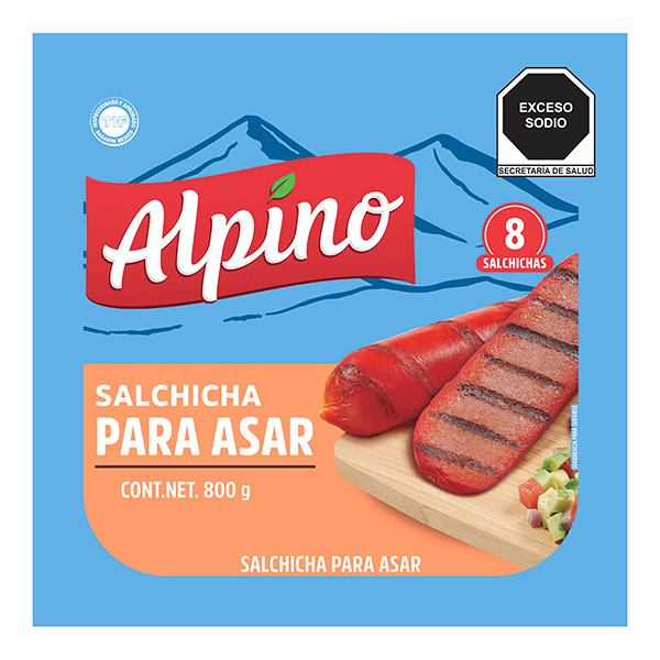 SALCHICHA PARA ASAR ALPINO 800 GR