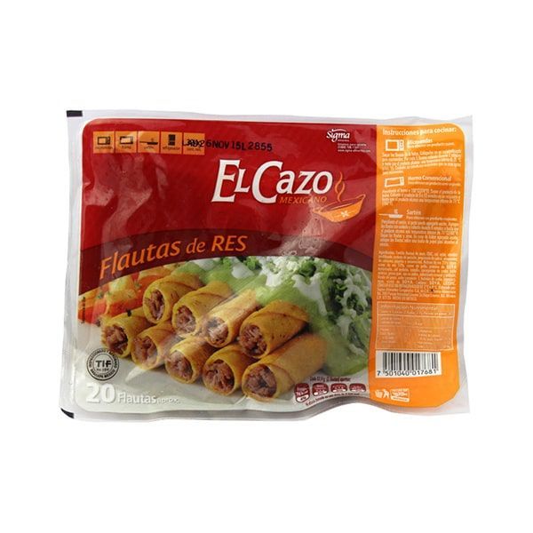 FLAUTAS DE RES EL CAZO 324 GR