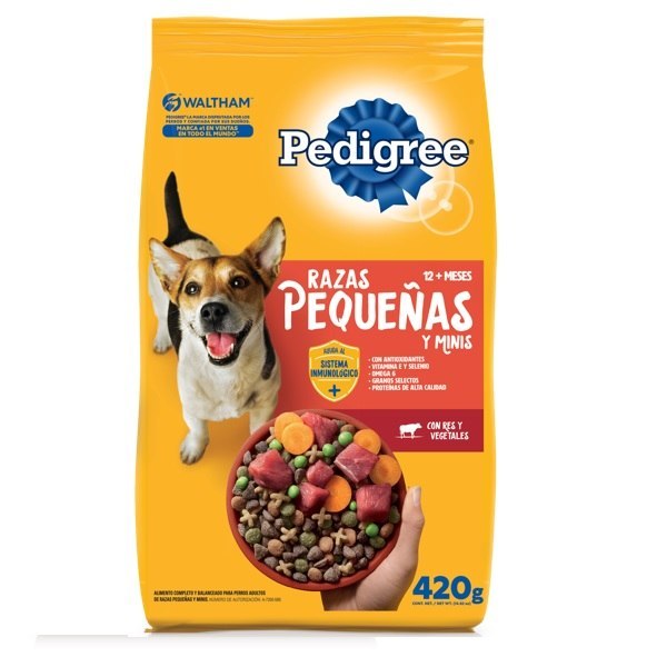 ALIENTO PERRO PEDIGREE RAZAS PEQUEÑAS 420 GR