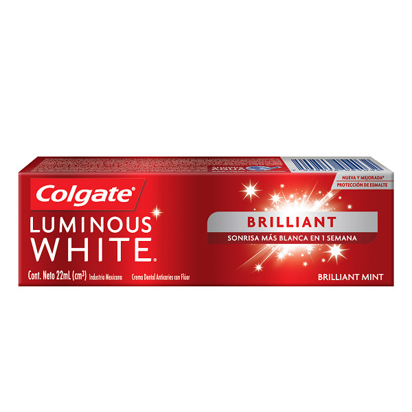 PASTA DENTAL COLGATE LUMINOUS WHITE 22 ML