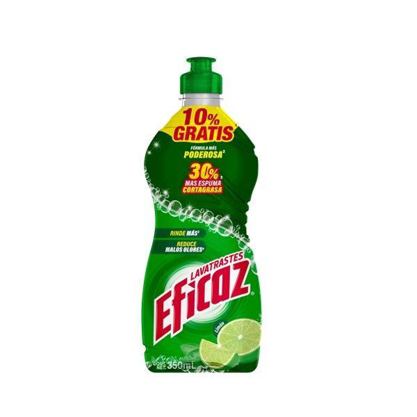 LAVATRASTES LIQUIDO EFICAZ 350 ML LIMON