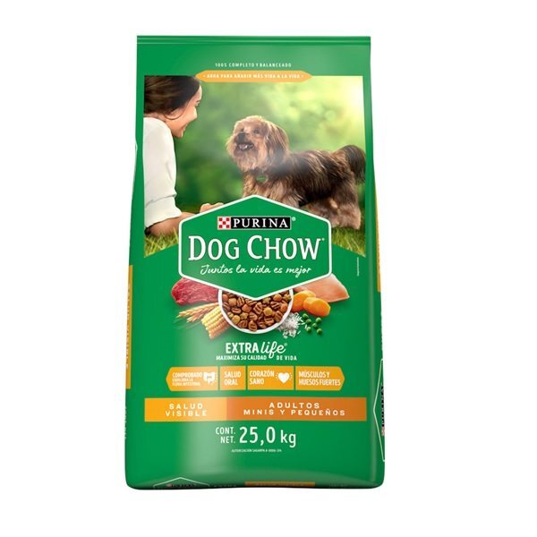 ALIMENTO PERROS DOG CHOW ADULTO RAZAS PEQUEÑAS 25 KG