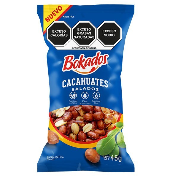 CACAHUATE SAL BOKADOS C/10 DE 45 GR