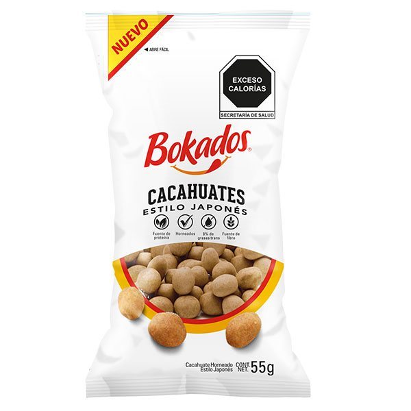 CACAHUATE JAPONES BOKADOS C/10 DE 55 GR