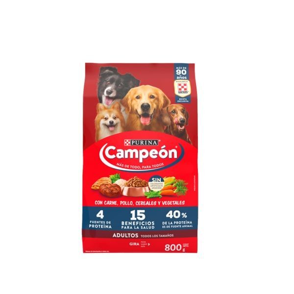 ALIMENTO PERRO CAMPEON ADULTO 800 GR