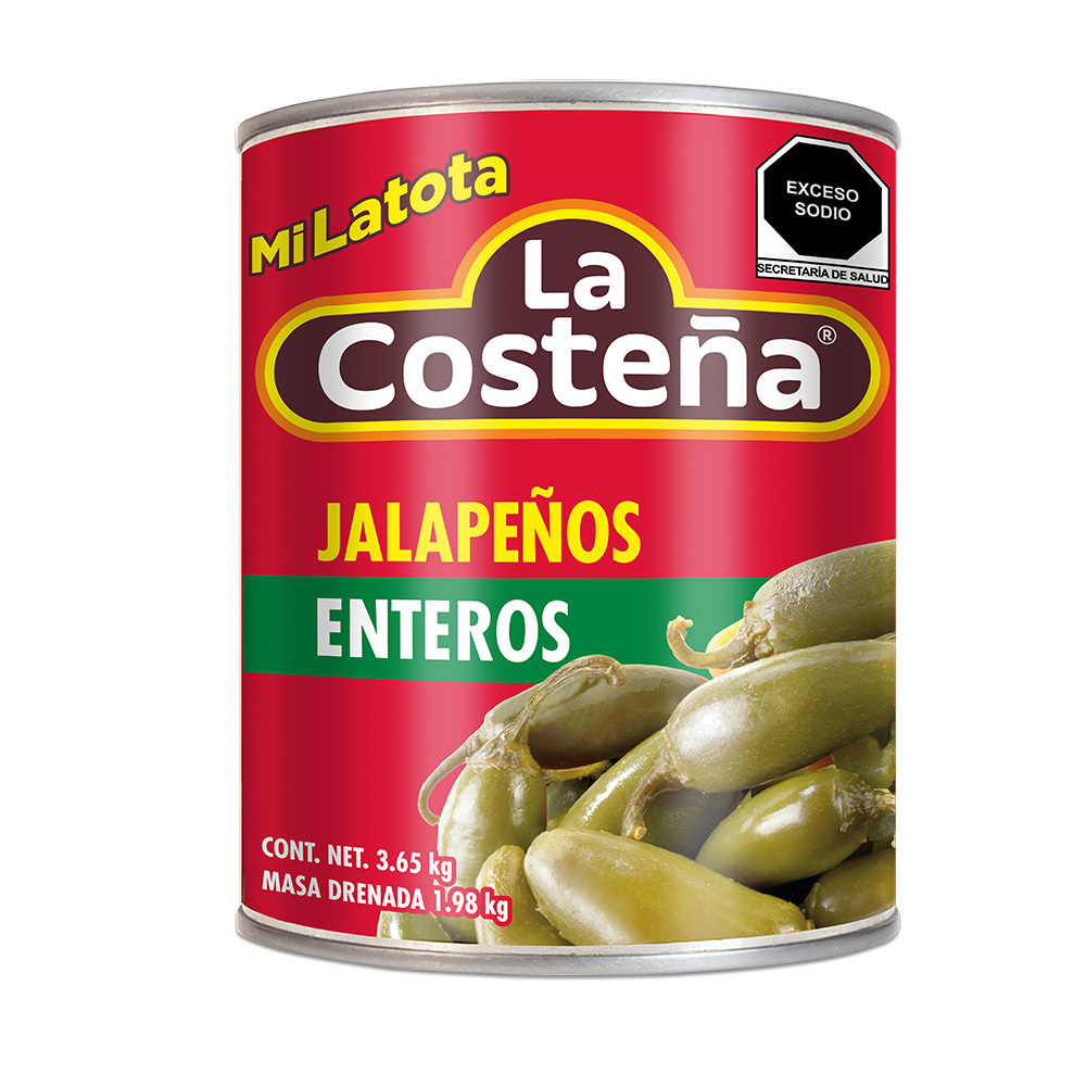 CHILE JALAPE O ENTERO LA COSTE A 3 65 KG 5081 Comercial Trevi o CHILE JALAPE O ENTERO LA COSTE A 3 65 KG 5081 Comercial Trevi o