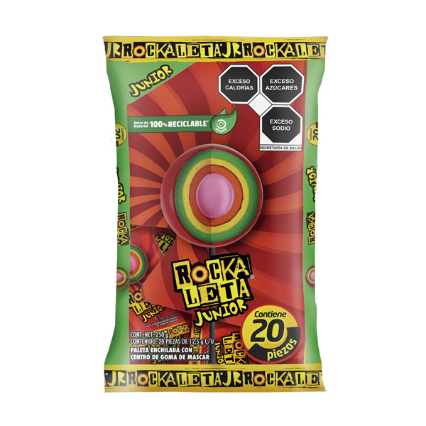 PALETA ROCKALETA JUNIOR C/20 PIEZAS