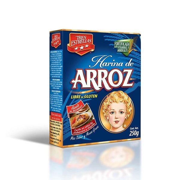 HARINA ARROZ TRES ESTRELLAS 250 GR