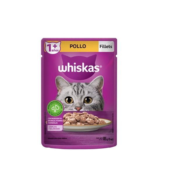 WHISKAS POUCH 85 GR POLLO