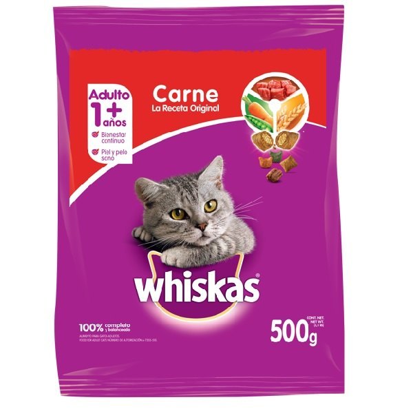 WHISKAS CARNE ORIGINAL 500 GR