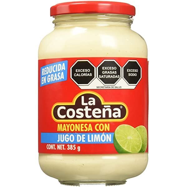 MAYONESA LA COSTEÑA CON JUGO LIMON REDUCIDA GRASA 385 GR