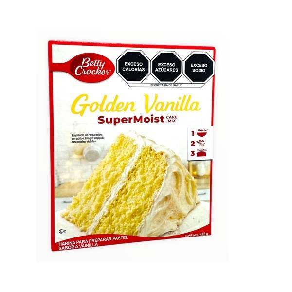 HARINA PASTEL BETTY CROCKER 375 GR GOLDEN VAINILLA