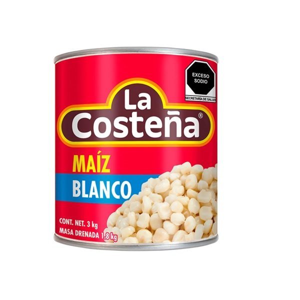 MAIZ BLANCO POZOLERO LA COSTEÑA 3 KG