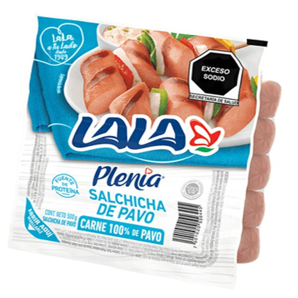 SALCHICHA DE PAVO LALA PLENIA 500 GR