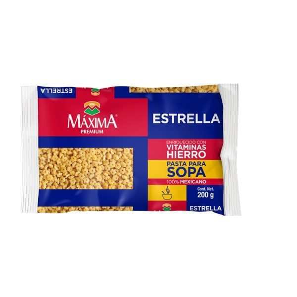 PASTA MAXIMA 200 GR SOPA ESTRELLAS