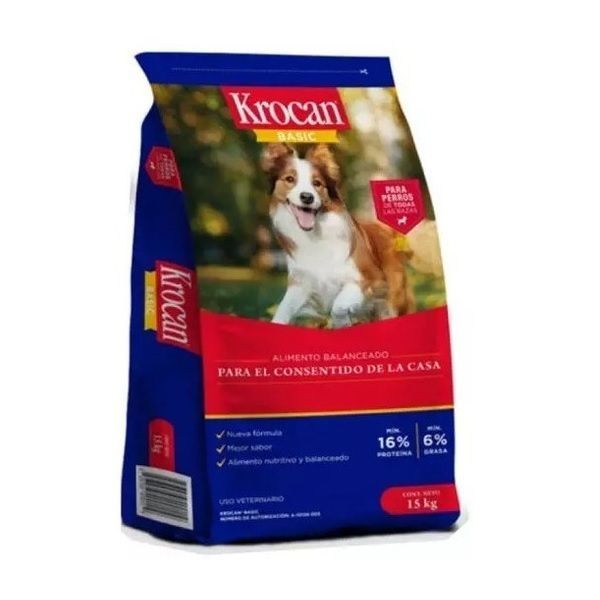 ALIMENTO PERRO KROCAN BASIC BULTO 15 KG