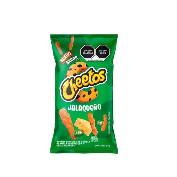 CHEETOS JALAQUEÑO BOLSA C/10 PIEZAS DE 58 GR