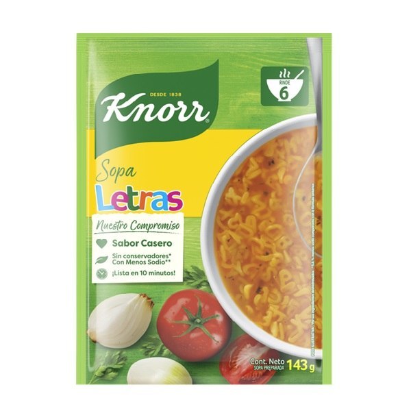 PASTA KNORR 95 GR LETRAS